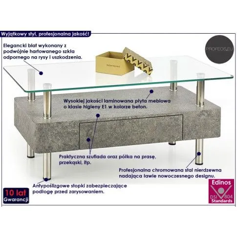 Fotografia Industrialna ława Xazo - beton z kategorii Ławy i stoliki