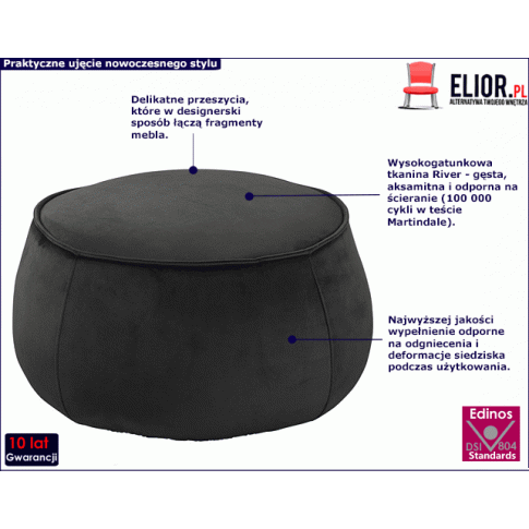 Brązowo szara pufa Arktos 3X