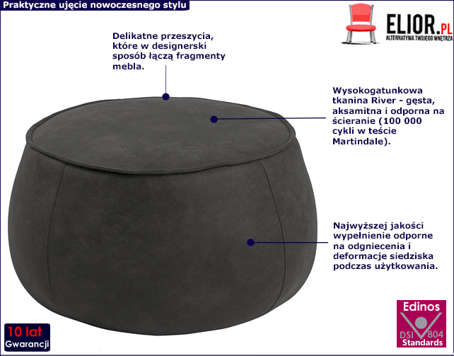 Szara pufa Muskar 3X