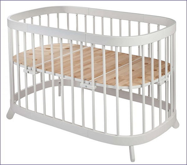 Białe wielofunkcyjne łóżeczko dla dzieci Nando 2X
