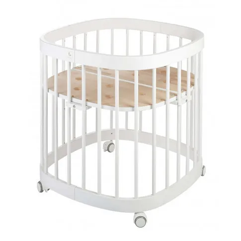 Białe wielofunkcyjne łóżeczko dla dzieci i niemowląt Nando 2X