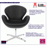 Czarny fotel Loco 3X designerski