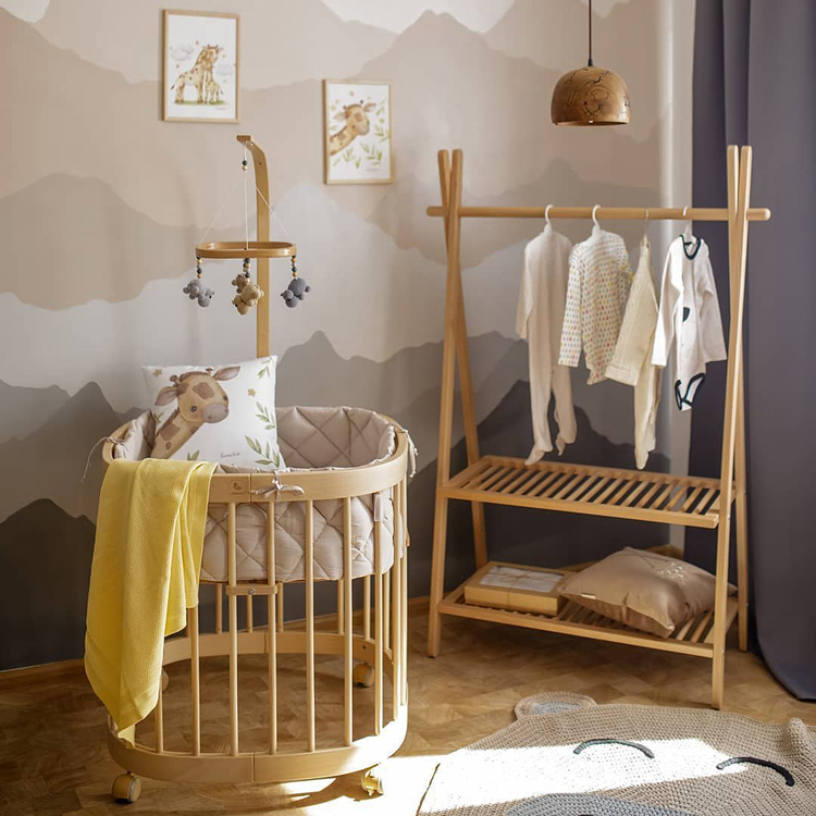 Bukowe łóżeczko Nando 2X