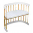Białe naturalny buk krzesło z wielofunkcyjnego łóżeczka Nando 4X