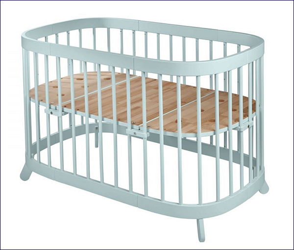 Miętowe wielofunkcyjne łóżeczko dla dzieci Nigras 6X