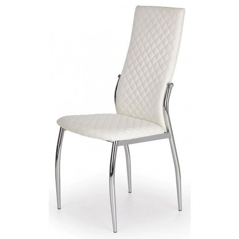 Zdjęcie produktu Krzesło pikowane Edson - białe.