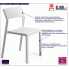 Białe krzesło Uzzi matowe wygodne