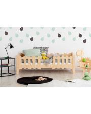 Drewniane łóżko dziecięce ze stelażem 12 rozmiarów  - Tiffi 3X w sklepie Edinos.pl
