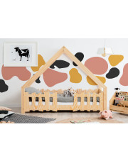 Drewniane łóżko dziecięce w formie domku 12 rozmiarów - Tiffi 4X w sklepie Edinos.pl