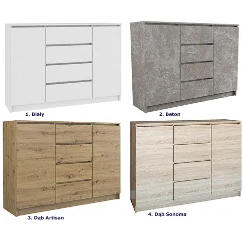 Kolorystyka komody Intia 5X