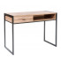 Loftowe biurko metalowe z blatem wiśnia scandic Verdon 11X