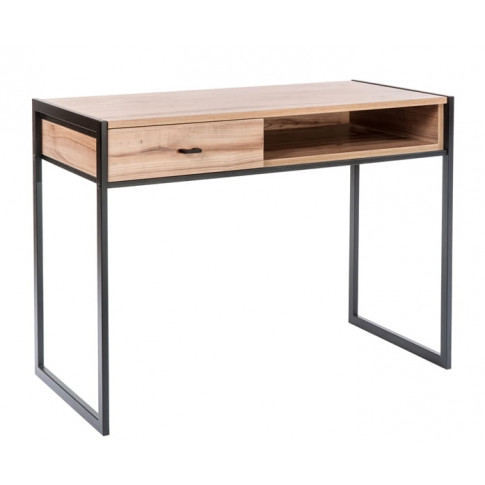 Loftowe biurko metalowe z blatem wiśnia scandic Verdon 11X