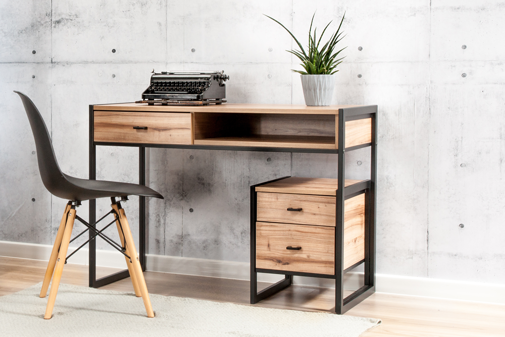 Komplet czarnych metalowych mebli Maso 17X