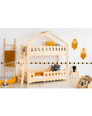 Łóżko piętrowe dziecięce drewniane - Zorin 4X w sklepie Edinos.pl