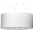 Biały okrągły minimalistyczny żyrandol 60 cm - EX690-Otti