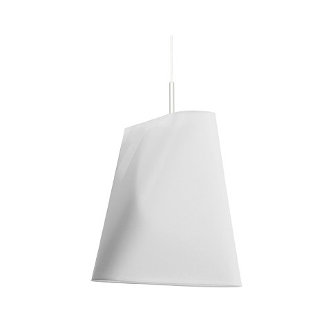 Biały minimalistyczny żyrandol z abażurem EX704-Blux