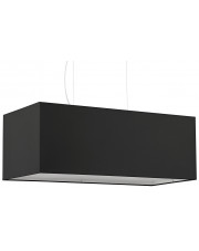 Czarny żyrandol z prostokątnym abażurem - EX706-Santex w sklepie Edinos.pl