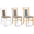 Zdjęcie białe drewniane tapicerowane krzesło Thomas - sklep Edinos.pl