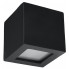 Czarny kwadratowy kinkiet ceramiczny EX713-Les