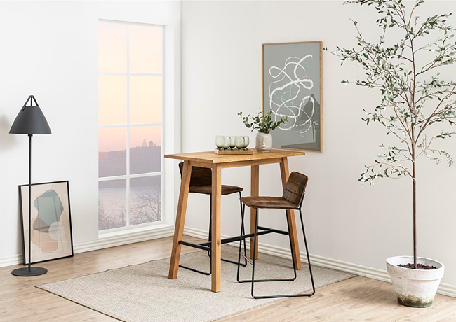 Dębowy stół barowy Nersi - designerski