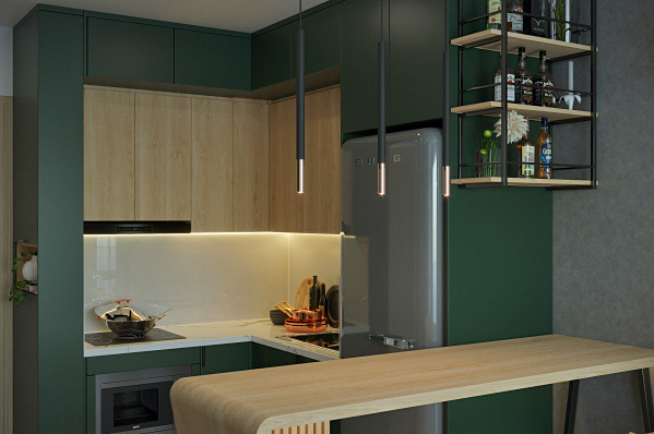 Czarno-miedziana lampa wisząca z trzema zwisami tuby EX720-Opareo