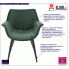 Zielone krzesło Nollo 2X welwetowe