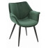 Zielone krzesło Nollo 2X tapicerowane