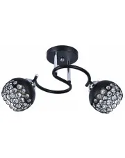 Czarny żyrandol glamour z kryształkami - EX732-Keris w sklepie Edinos.pl