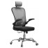 Szary ergonomiczny fotel obrotowy do biura - Sefilo