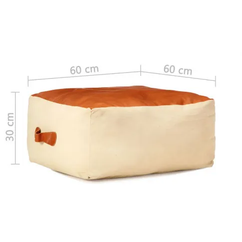 Kremowa pufa do siedzenia Medito