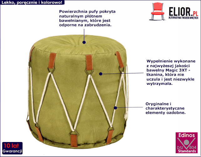 Zielona pufa Lasso