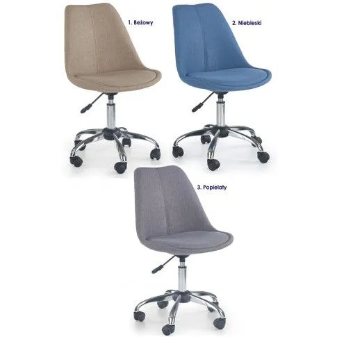 Zdjęcie fotel młodzieżowy niebieski Nommi | Edinos.pl