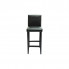 Tapicerowane czarne krzesło z zestawu Arsen 3X