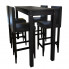 Wysoki stolik barowy z 4 krzesłami Arsen 3X