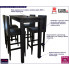 Nowoczesny stolik barowy z 4 krzesłami – Arsen 3X 89i
