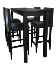 Nowoczesny stolik barowy z 4 krzesłami – Arsen 3X w sklepie Edinos.pl