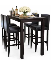 Nowoczesny stolik barowy z 4 krzesłami – Ajva 3X w sklepie Edinos.pl