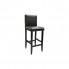Tapicerowane czarne krzesło z zestawu Arsen 2X