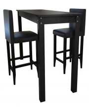 Nowoczesny stolik barowy z 2 krzesłami – Arsen 3X w sklepie Edinos.pl