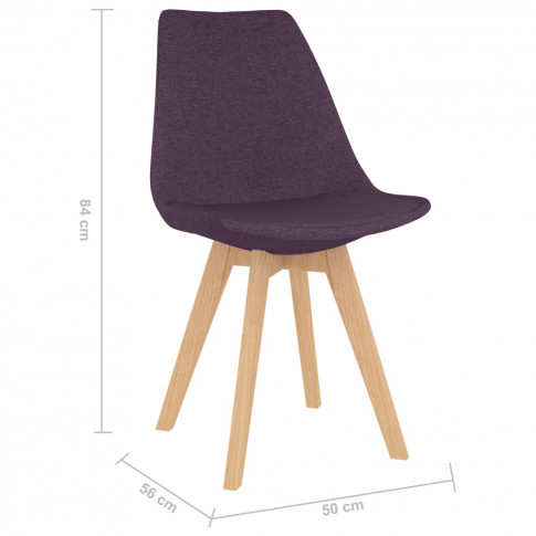 Dokładne wymiary krzesła tapicerowanego Avril