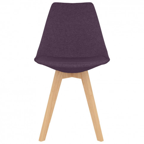 Krzesło tapicerowane fioletowe z zestawu mebli Avril
