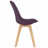 Krzesło Avril tapicerowane z fioletowej tapicerki 