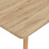 Zaokrąglone kąty stołu drewnianego z zestawu Avril