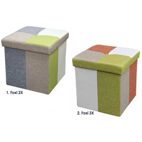Zdjęcie kwadratowa pufa otwierana Tresa 2X | Edinos.pl