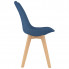 Krzesło Avril tapicerowane z niebieskiej tapicerki 