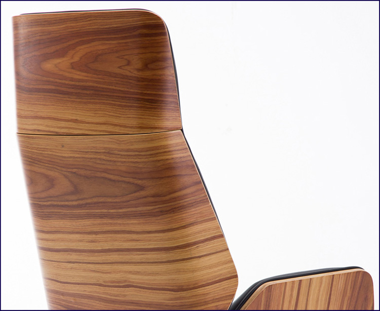 Biurowy fotel obrotowy Kronos tapicerowany skórą ekologiczną