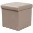 Zdjęcie produktu Kwadratowa pufa Welma - cappuccino.