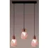 Czarno-pomarańczowa lampa wisząca EX782-Lilis w stylu loftowym
