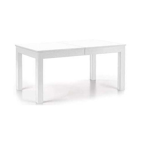 Biały minimalistyczny stół Daniels z rozkładanym blatem