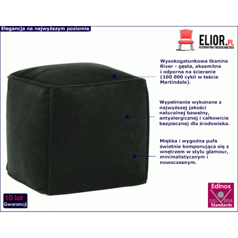 Zielona pufa Bazali 3X